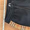 Authentic Burberry Vintage Check Paneled Jog Pants Womens M Cotton Tapered Leg