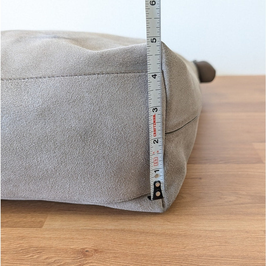 Brunello Cucinelli Monili Buffered Leather Hobo Shoulder Bag