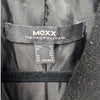 Mexx Black Wool Blend Double-Breasted Peacoat Coat, size 4