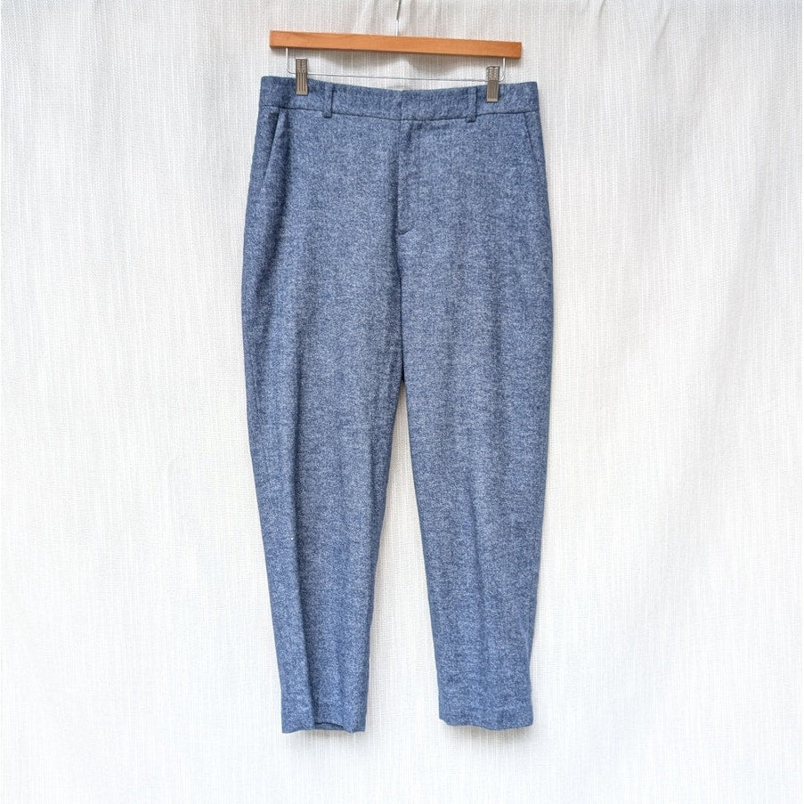 Club Monaco Wool Blend Straight Leg Mid Rise Ankle Chino Pants, size 8