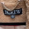 J.Crew Relaxed Tan Teddy Topcoat in Sherpa Blend BW157, Size XS