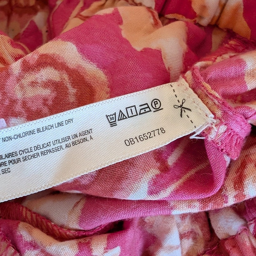 By Anthropologie Kari Sleep Pajama Floral Print Wide Leg Pants, size XS