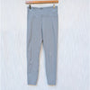 Vuori Studio Pocket Stride Mid-rise Cropped Leggings in Light Blue, size S-M
