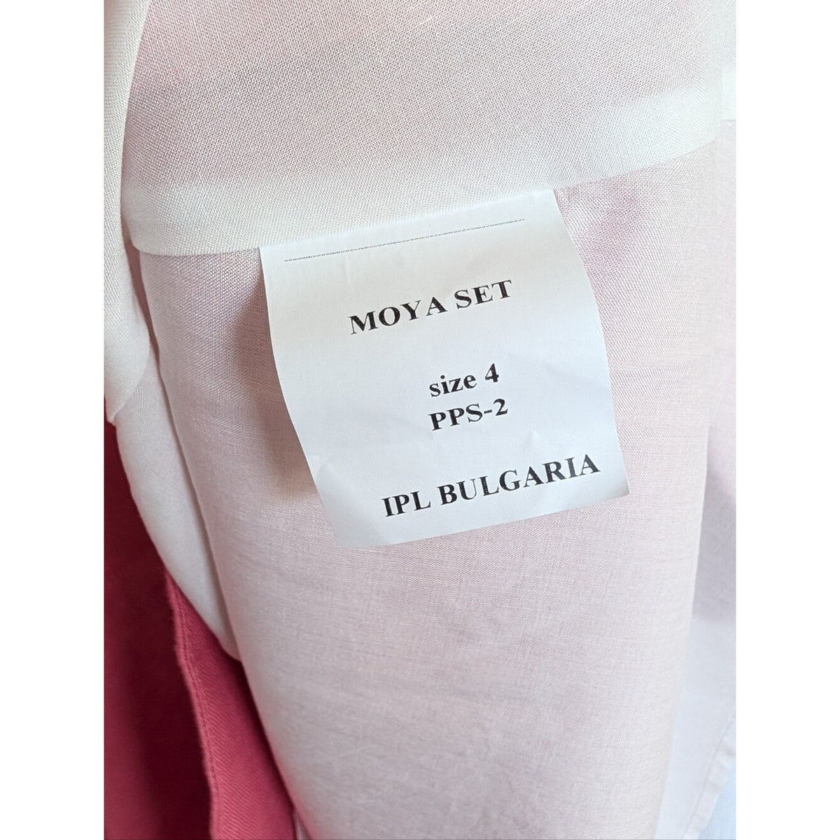 NWOT Reformation Moya Linen Top and Skirt Two-Piece Set Pink, Size 4