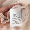 NWOT MOS The Label Ivory Meadow Blouse Button Linen Blend Long Sleeve Top, size US 6