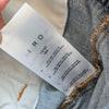 IRO Paris Vieno Denim Belted High Rise Tapered Leg Paperbag Jeans, size FR36/US4