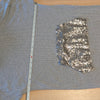 Anthropologie Saturday/Sunday Derry Sequined Tunic Dress Womens 8 Gray Midi