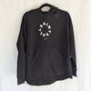 AllSaints Etienne Tierra Hoodie Unisex Womens Mens S Black Long Sleeve Logo