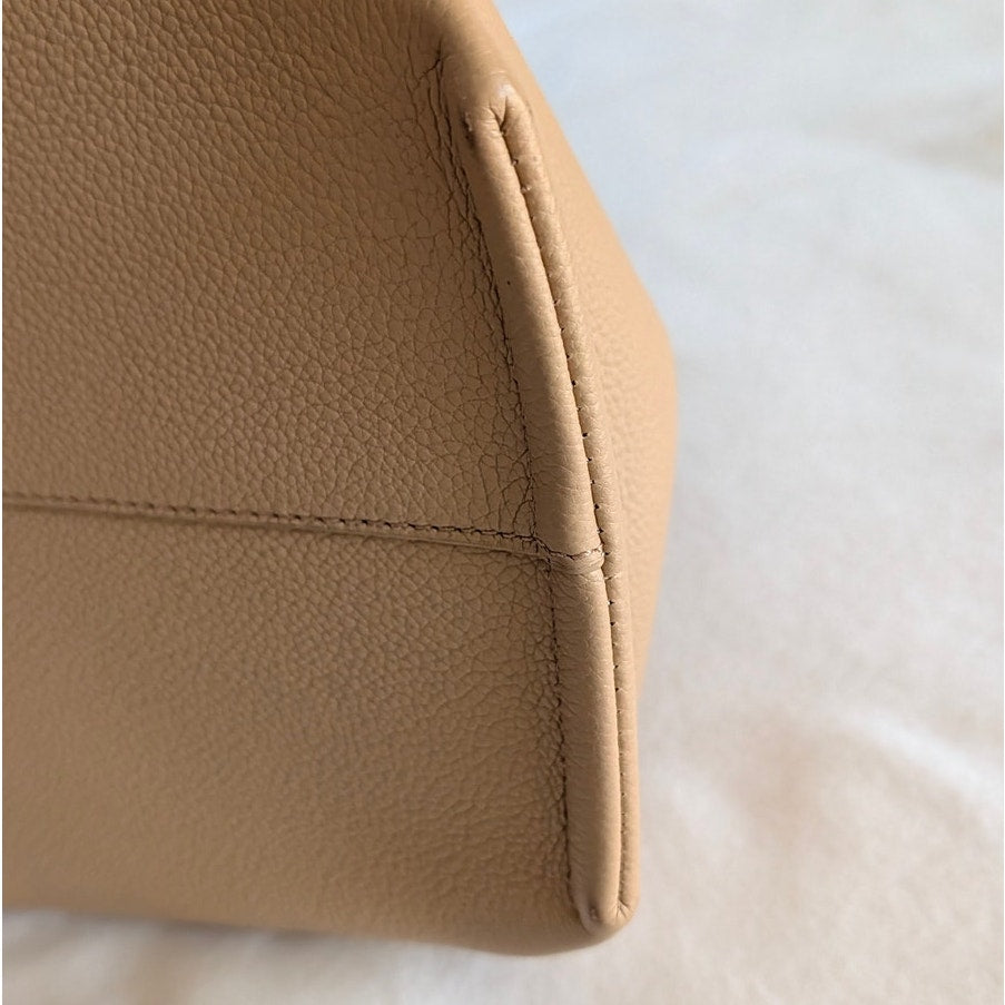 Polene Numero Neuf Edition Textured Sand Leather Shoulder Crossbody Bag