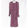 NWT Sézane Purple Robe Priscilla Floral Backless Midi Maxi Dress, size 40/L