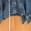 Anthropologie Pleated Denim Shirt Shacket Womens S Blue Long Sleeve Button-up