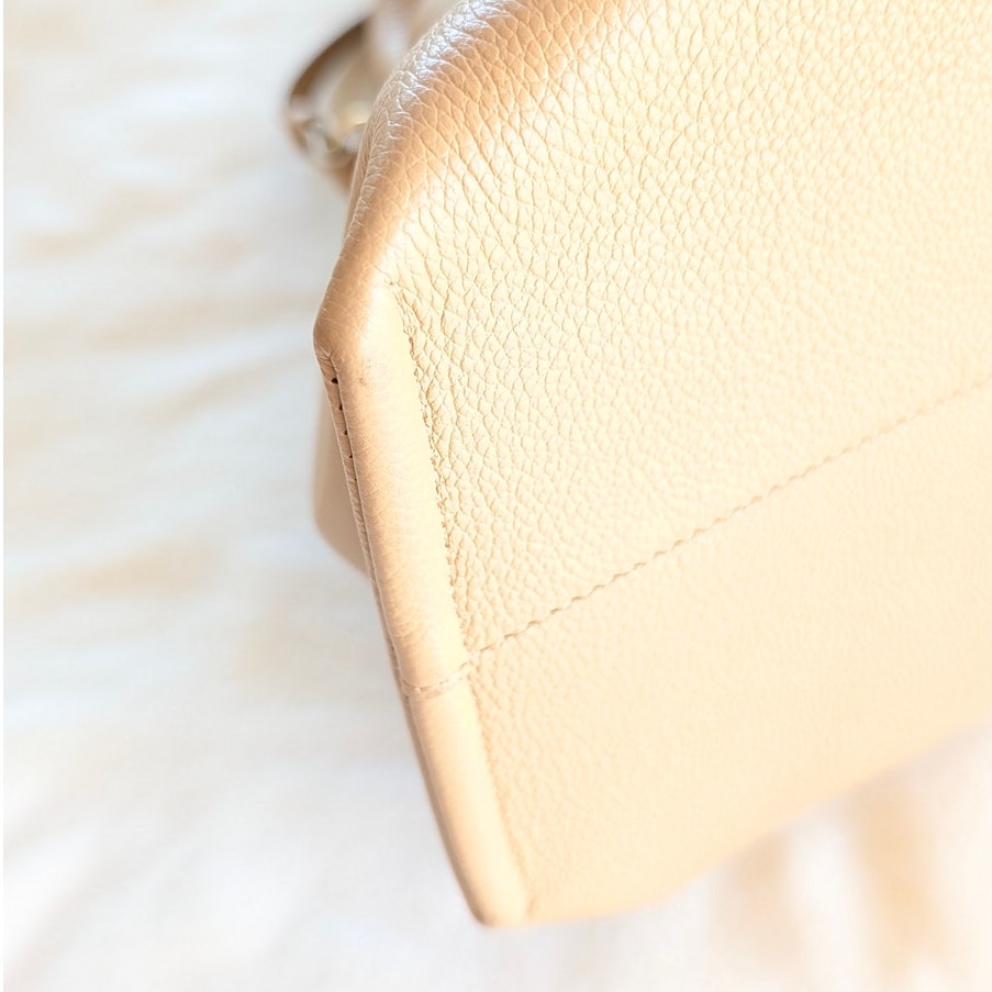 Polene Numero Neuf Edition Textured Sand Leather Shoulder Crossbody Bag