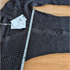 Anine Bing Matheo Cardigan Womens S Black Rib Long Sleeve Button Front NWT