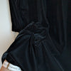 Vanessa Bruno Athe Black Velvet Lace Collar 3/4 Sleeve Mini Dress, size FR 38/US 6