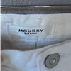 Moussy Vintage White Denim High-Waisted Ankle Jeans, Size 25