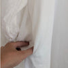 Dissh Nadia White Linen Smock Dress Womens 6 Long Sleeve Tunic Shirt Mini