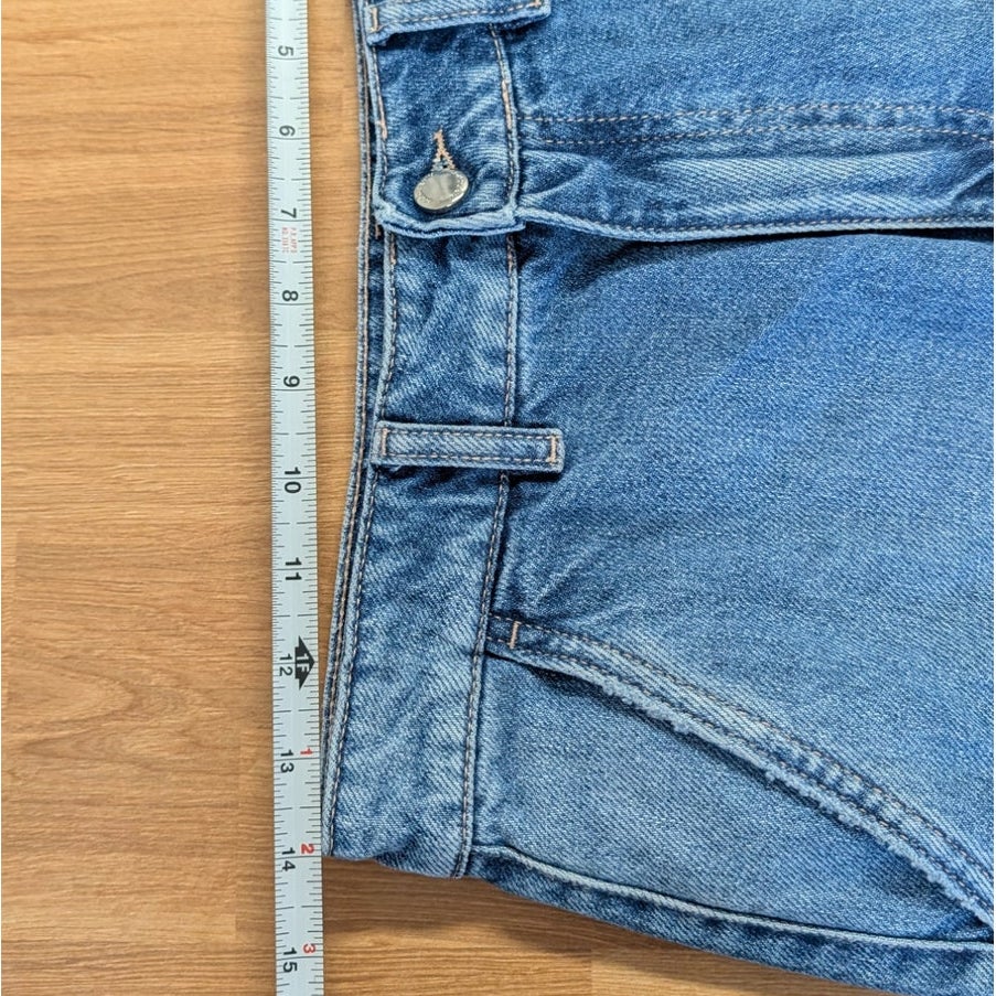 ICON DENIM LA Juno Carrot Barrel Cropped Jeans Eclipse Size 26