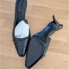 Anine Bing Leather Heels Freya Slingbacks Womens EU 39/US 9 Black Slip-On NWOT