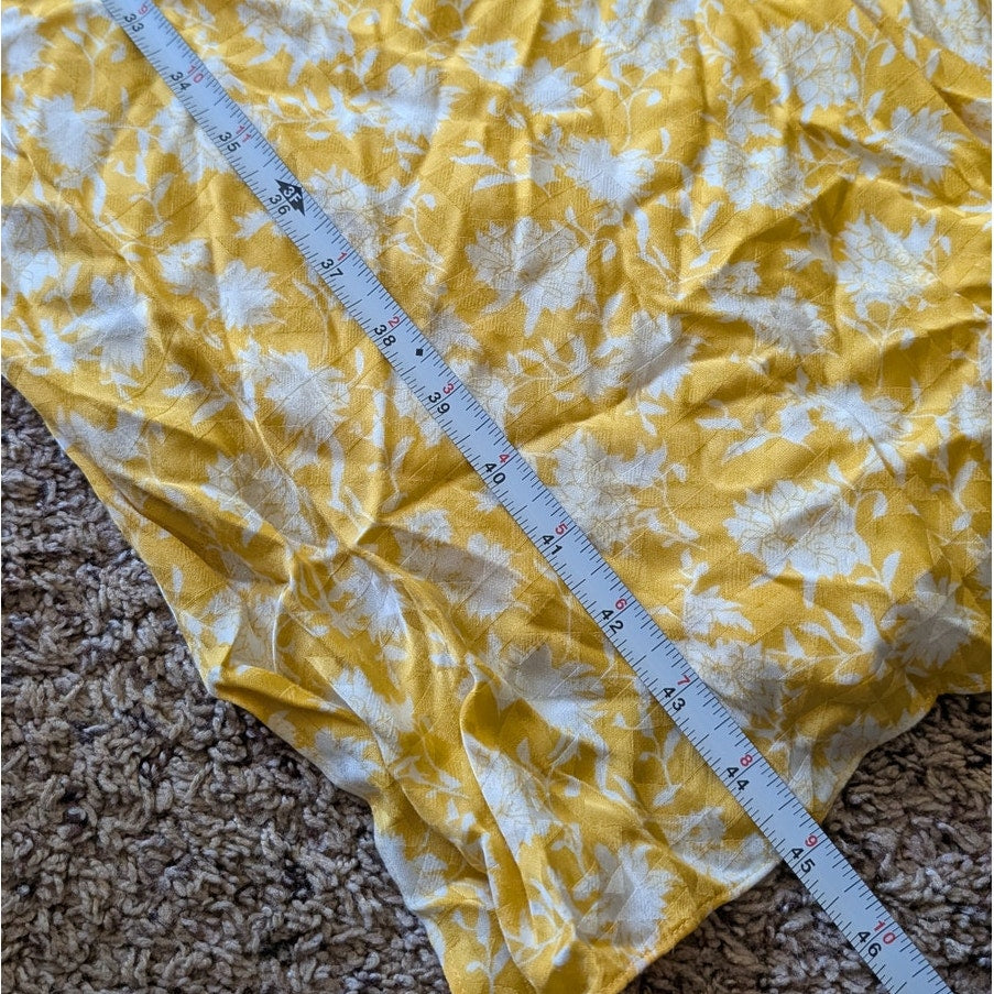 Rag & Bone T-back Floral-print Slip Midi Dress In Yellow, size 6