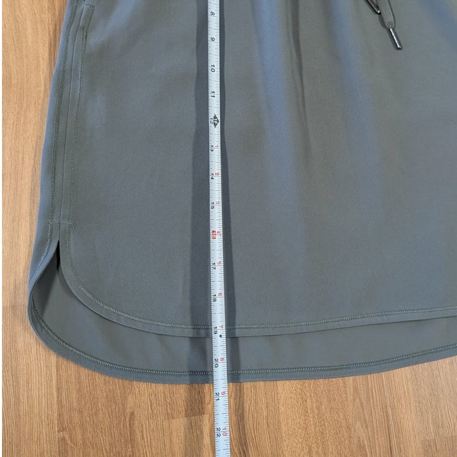 Lululemon On The Fly Woven Wrinkle-free Mini Skirt W8A87S Grey Sage Size 6