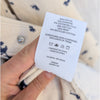Frank & Oak Cream/White Floral Denim Button-up Long Sleeve Overshirt, size M