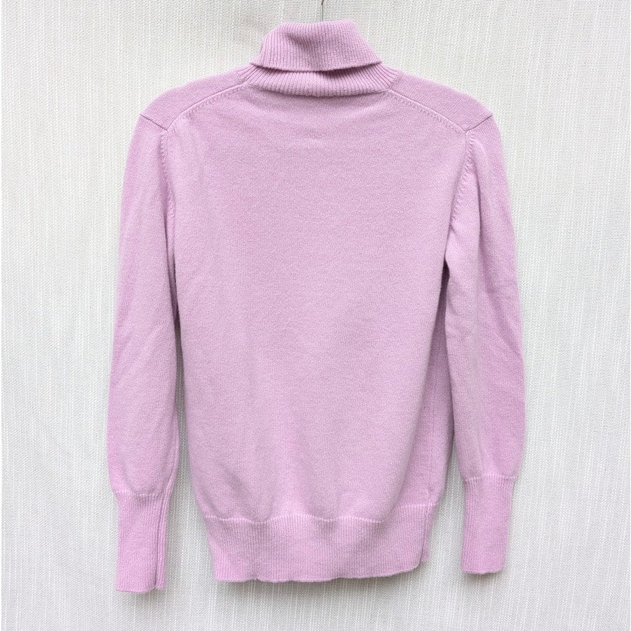 Rossopuro Sweater Womens Eu46/L Wool Cashmere Long Sleeve Turtleneck