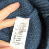 Realtakai RT Blue Knit Crewneck Long Sleeve Sweater, size M
