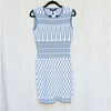 BCBGMAXAZRIA Elena Dress Womens XS Sleeveless Geometric Print Bodycon Mini