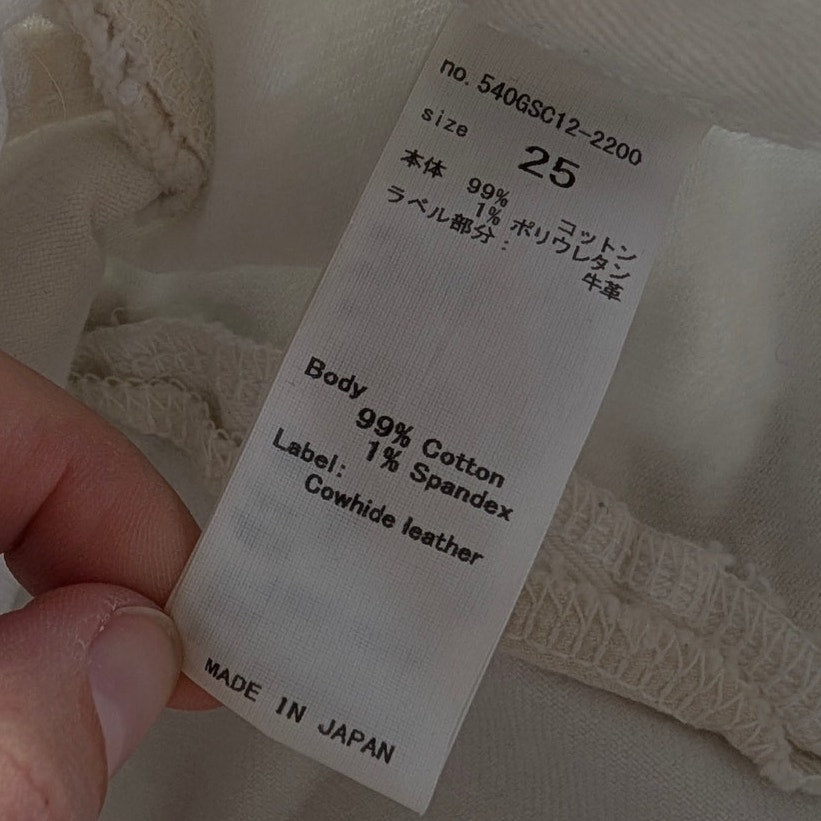 Moussy Vintage White Denim High-Waisted Ankle Jeans, Size 25