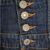 Re/done Denim Corset Mini Skirt Womens 27 Indigo Flow Cotton Button Front