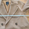 Weekend Max Mara Camel Tan Double-Breasted Wool Coat Womens 8 Belted Italy
