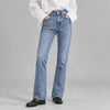 Mother Hustler Sneak Jeans Womens 25 Blue Denim High-rise Full Length