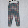 Moschino Boutique Trousers Womens 10 Wool Plaid High-rise Ankle Chino Dress Pant