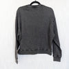 Johnny Was French Terry Beaded Sweatshirt Womens S Charcoal Heather Crewneck
