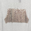 Anthropologie Saturday/Sunday Derry Sequined Tunic Dress Womens 8 Gray Midi