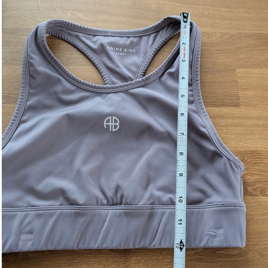 Anine Bing Sport Set Womens Blair Bralet Top XS & Blake High Waist Leggings S