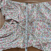 For Love & Lemons Lucca Mini Dress Womens XS Multi Floral Long Sleeve Ruffle NWT