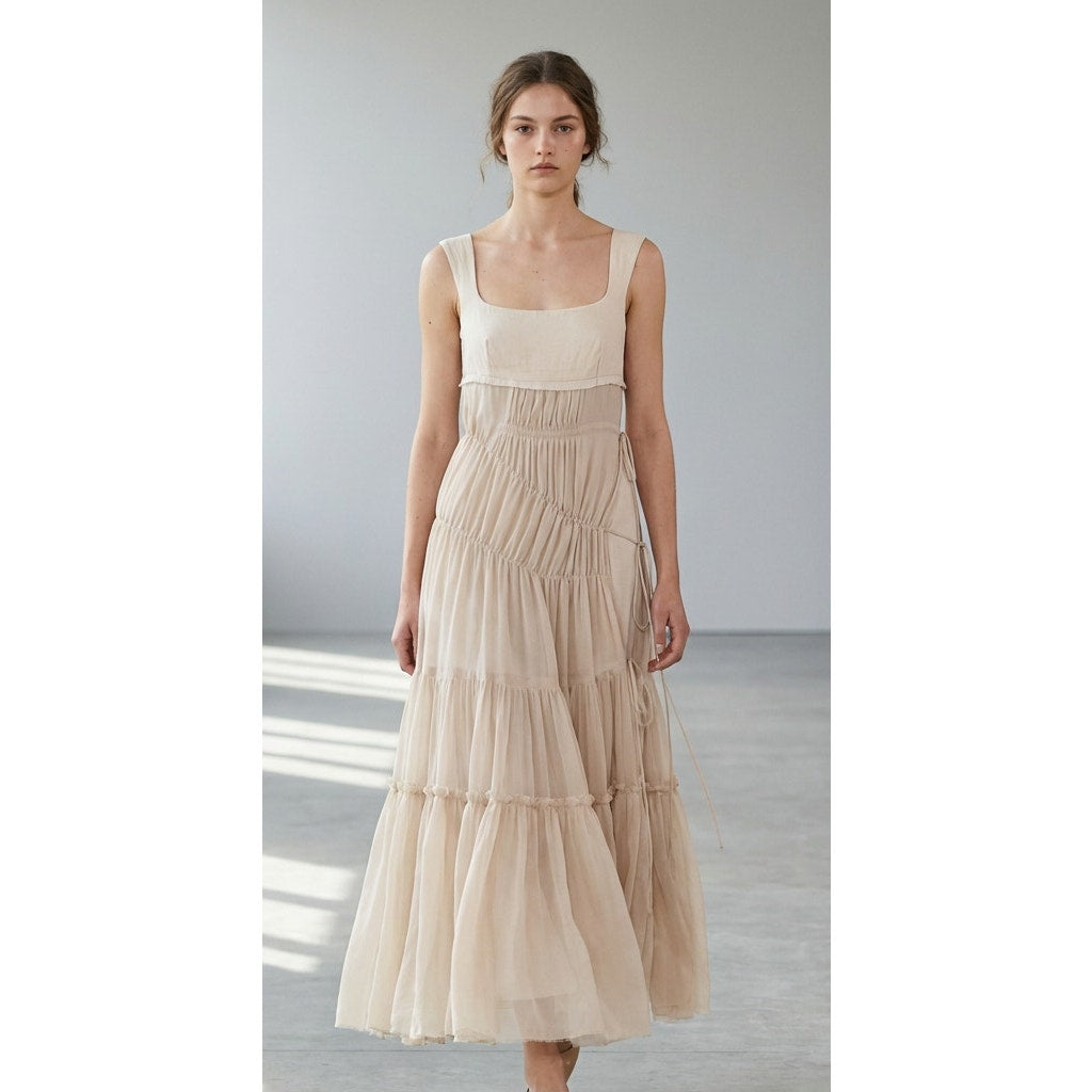 NWOT Max Mara Sportmax Orli Double Gauze Cotton/Silk Midi Dress, size IT38/XS