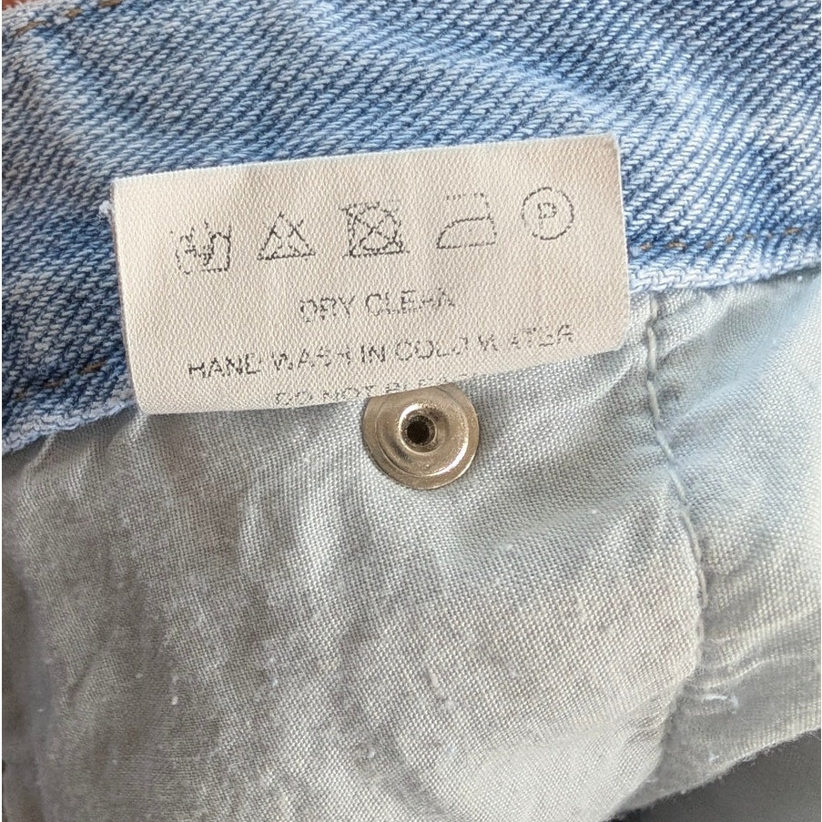 The Frankie Shop Kai Cargo Denim Pants Womens M Worn Wash High-rise Wide Leg NWT