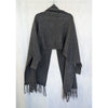 Anthropologie Look by M Fringe Shrug Cape Cardigan Charcoal One Size NWT