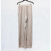 Zara Satin High-Rise Pleated Wide Leg Flowy Beige/Tan Pants, size XS