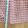RP Rachel Parcell Lace Midi Dress Womens 0 Pink Rose Short Sleeve Square Neck
