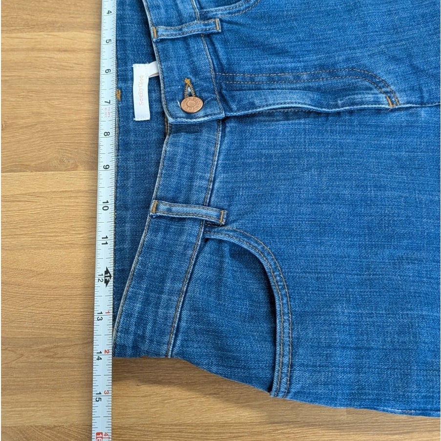 See by Chloé Rainbow-Pocket Mid Rise Flared Jeans Blue Size 26