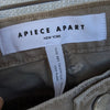 Apiece Apart Skate Wheat Denim High-rise Wide Leg Jeans, size 32