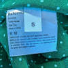 Reformation Sicilia Green Polka Dot Ruffle V-neck Wrap Mini Dress S