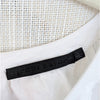 Jenni Kayne Linen August Dress Womens L White Relaxed Mini Shirt 3/4 Sleeve