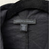 Saks Fifth Avenue Black Double Breasted Oversized Linen Cotton Blazer, size M