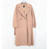 Weekend Max Mara Camel Tan Double-Breasted Wool Coat Womens 8 Belted Italy