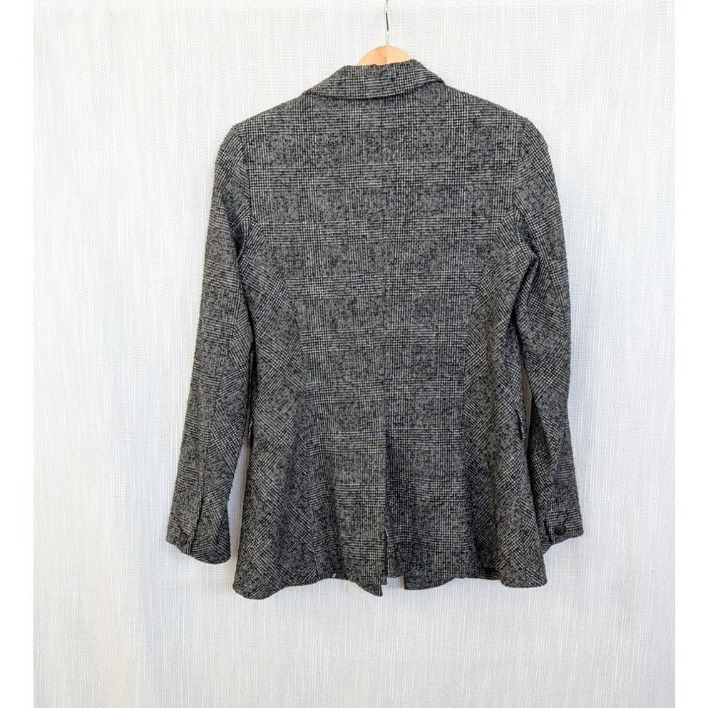 Rag & Bone Gray Wool Blend Plaid Blazer Size 4