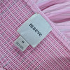 Maeve Sleeveless Fitted A-Line Midi Dress Womens M Pink Striped Pleated Detail